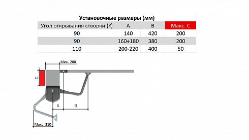 Комплект Came FAST 70 для автоматизации распашных ворот до 300 кг